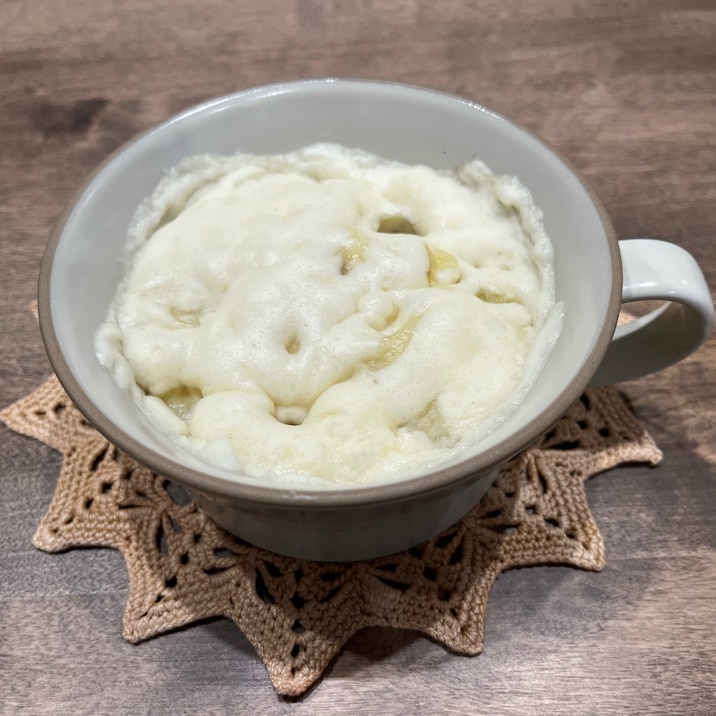 マグカップで簡単!お子様にも♪バナナ蒸しパン
